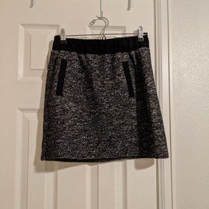 Loft Black and White Skirt